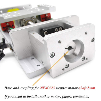 Electric Linear Rail Guide 200mm Ballscrew 1605 Slide Stage Load 250kg Nema23 Motor Base for DIY CNC Z Axis