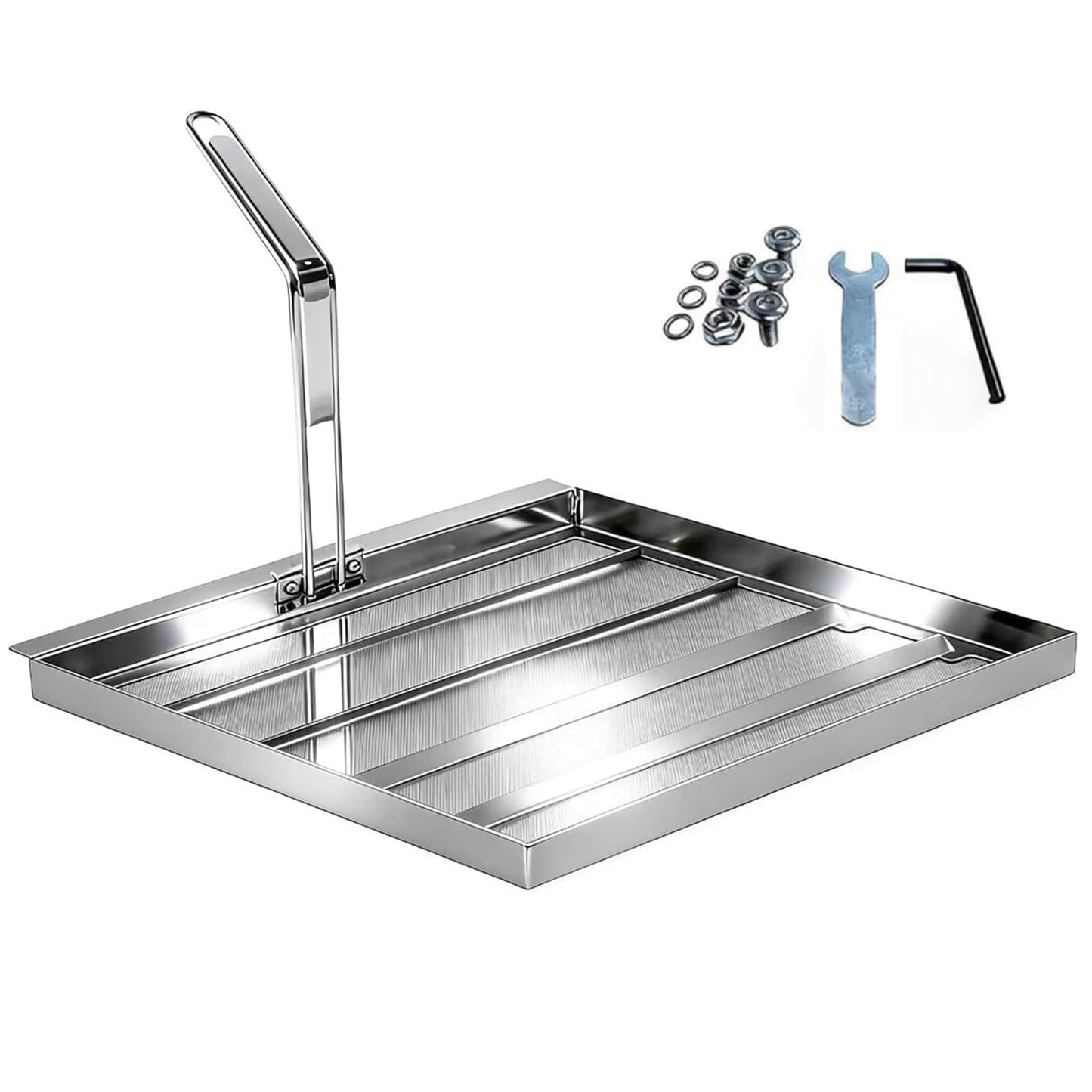AF45 13.75" x 13.75" Universal Commercial Deep Fryer Filter, 304 Stainless Steel 550 Micron Strainer, Fits Pitco Avantco AF45/TK45/FF300/SG18, Dean & Frymaster SR142GN, American Range Fryers