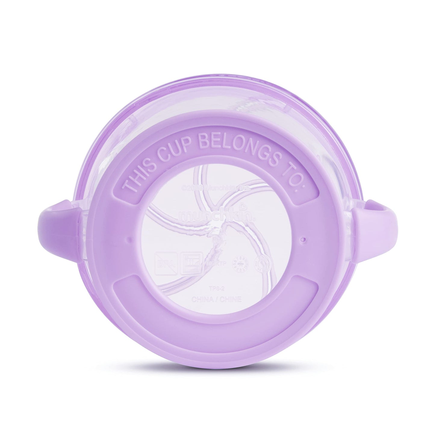 Munchkin Snack Catcher Toddler Snack Cups, No Spill, 2 Pack, Pink/Purple
