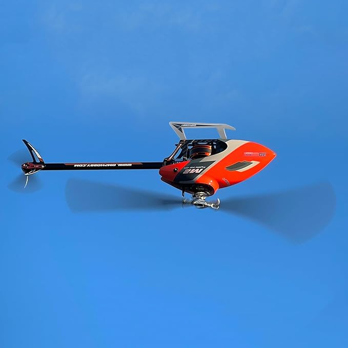 OMPHOBBY M2 EVO MK2 Ready To Fly RC Helicopter Outdoor Dual Brushless Motors Direct-Drive 6CH Remote Control Helicopters for Adults 3D RC Plane with Remote Control Mini Drone RTF White