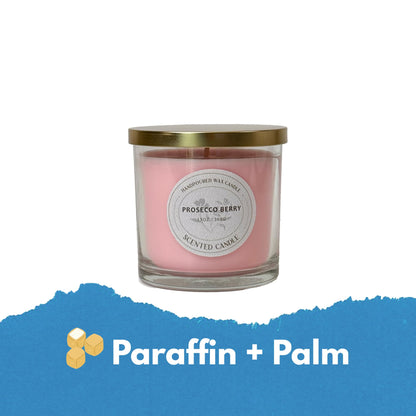 Signature Scented Candle 13oz with Lid – CW Studio Color Sprayed Glass Jar, Clean Burn Soy & Paraffin Wax, Smokeless Long Burn, Home Decor & Gift Giving