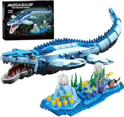 1158 Pcs Dinosaur Building Blocks Game STEM Dinosaur Toys for Kids STEM Dinosaur Toys for Children Aged 6 7 8 9 10 11 12 13 and 14Compatible with Lego