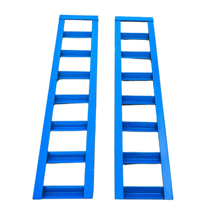 48" x 12.5" Trailer Ramps, 6000Lbs Capacity, Universal Steel Loading Ramp for Motorcycle, Tractor, ATV/UTV, Trucks, Lawn Mower Heavy Duty Vehicle Ramp Pair（2-Pack, Blue