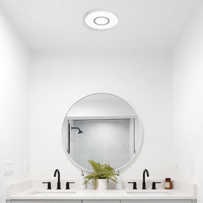 Homewerks 7141-80-RGB Bathroom Fan with Light LED Color Changing and Dimmable, SmartVent Humidity Sensing Ventilation Fan with Remote, 80 CFM 1.0 Sones