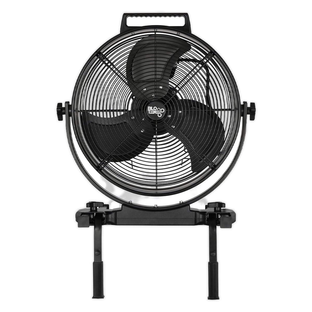 BLOTEK W58352 16-Inch Dust King High Velocity Floor, Exhaust, or Blower Fan, Black, 3-Speed, 270-Degree Adjustable Tilt, IP64 Waterproof, Ideal for Contractors and DIY in Warehouses and Factories