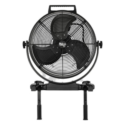 BLOTEK W58352 16-Inch Dust King High Velocity Floor, Exhaust, or Blower Fan, Black, 3-Speed, 270-Degree Adjustable Tilt, IP64 Waterproof, Ideal for Contractors and DIY in Warehouses and Factories