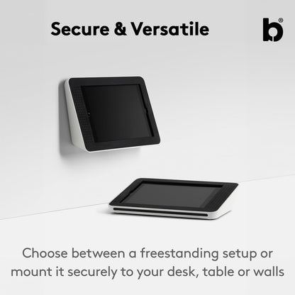 Bouncepad Link iPad POS Stand for Business | Kiosk Stand for Meeting Room Management | Table Mount Tablet Kiosk Register | iPad 10th Gen 10.9 | Black