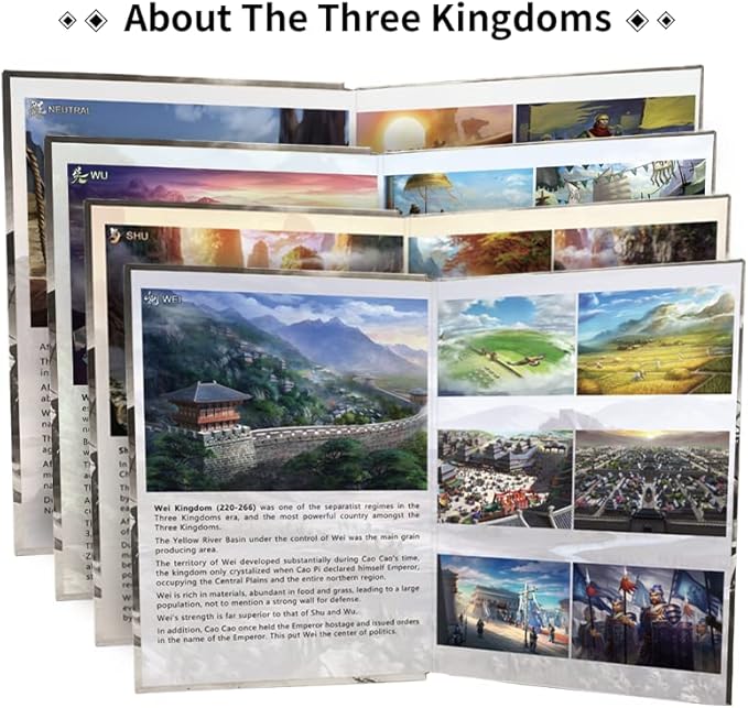 WTK: Kingdoms Wars - Historical Strategy War Card Board Game Sanguosha Guozhan Expansion for 2-10 Players Age for 14+ time with 20-40min
