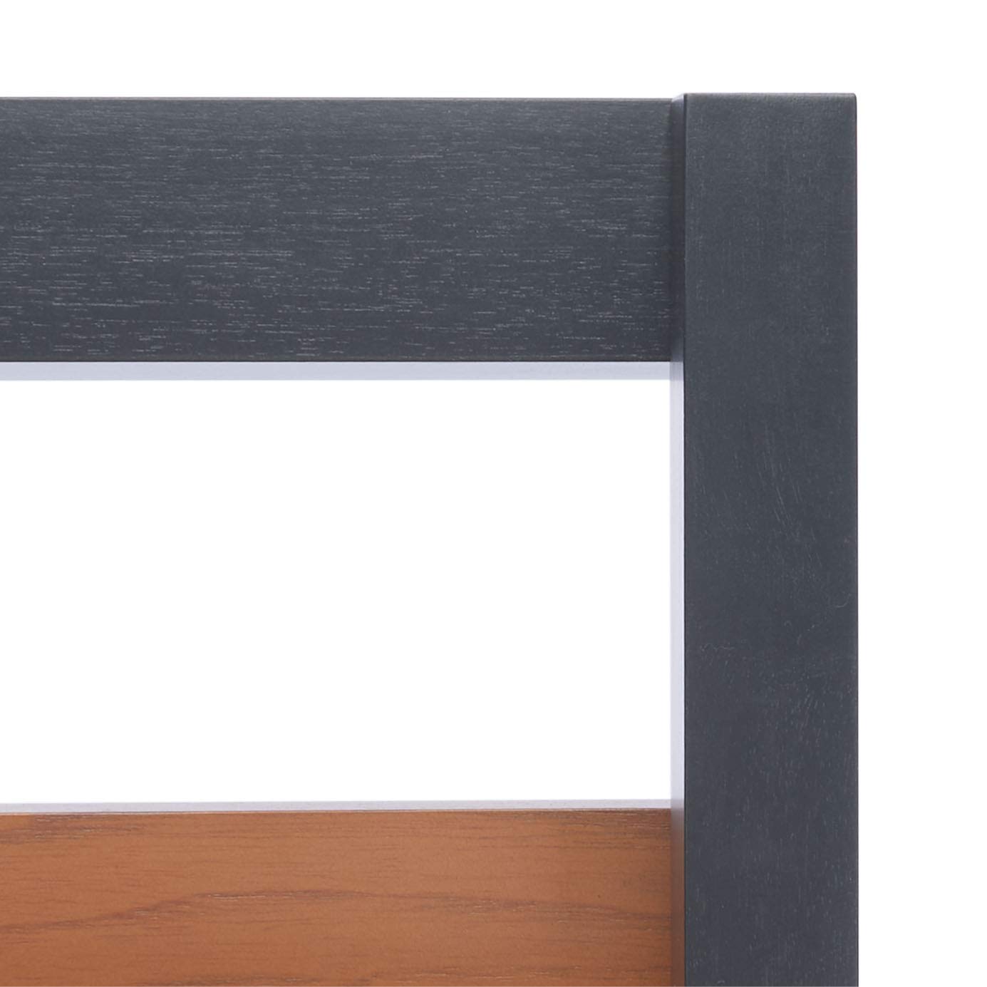 SAFAVIEH Home Collection Lavina Natural and Charcoal 3-Shelf Etagere