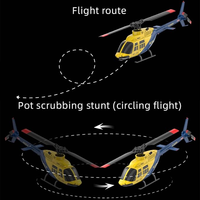 RC ERA A60 Helicopter - Remote Control Helicopters for Adult 1/42 Sacle 2.4G 4CH Gyro Stabilized Aircraft with Altitude Hold &amp Optical Flow3D Stunt Drone (Gray)
