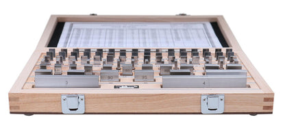 Accusize Industrial Tools Precision 81-Piece Steel Gauge Block Set, Grade B Accuracy, Corrosion-Resistant, P900-S581