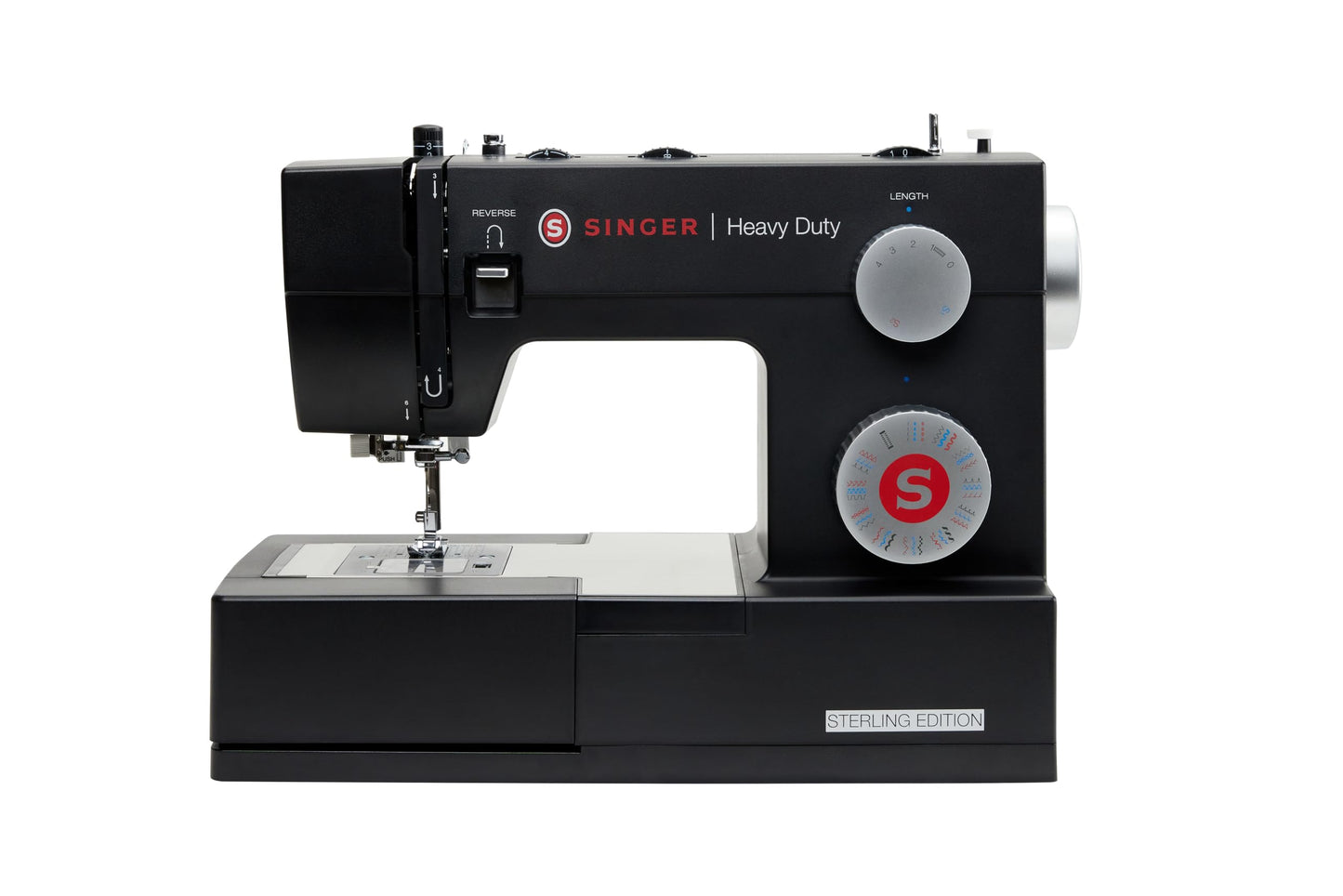 SINGER® HD 4432 Sterling Edition High Speed Sewing Machine +Accessory Kit |32 Built-In Stitches Deliver 110 Stitch Applications | 50% More Power for Thick Fabrics, 1100 Stitches/Min, 1-Step Buttonhole