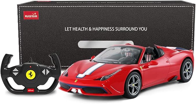 Rastar RC Car | Radio Remote Control Car 1/14 Scale Ferrari 458 Special A Model Toy Car for Kids Auto Open &amp Close Red