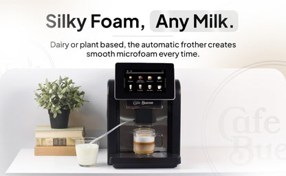 Cafe Bueno Super Automatic Espresso Machine CB-3500 For Home - Coffee Machine With Grinder & Milk Frother For Latte, Cappuccino, Macchiato - Auto Wake & Sleep – Supports Plant Based Milks