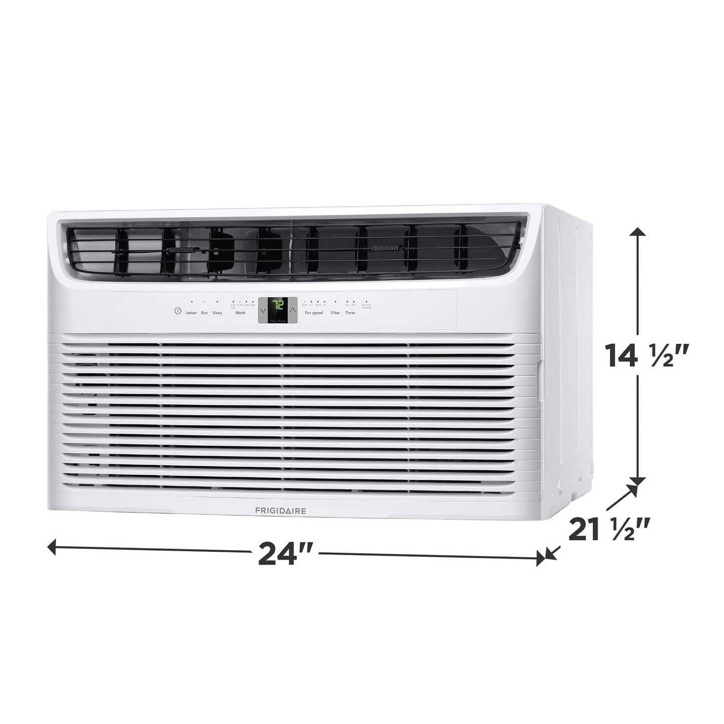 Frigidaire 115V 12000 BTU Wall Air Conditioner with Dehumidifier, Fan & Remote Control, Quiet Energy Efficient Wall Mounted AC Unit for Home Cooling, Cools Rooms Up To 550 Sq Ft