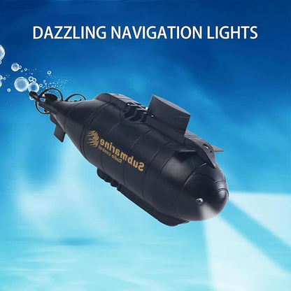 Mini Remote Control Submarine Boat Nuclear Submarine RC Race Boat 6CH High Speed Waterproof Diving in Pools Lake Gift Toy Kids Boys(Black)