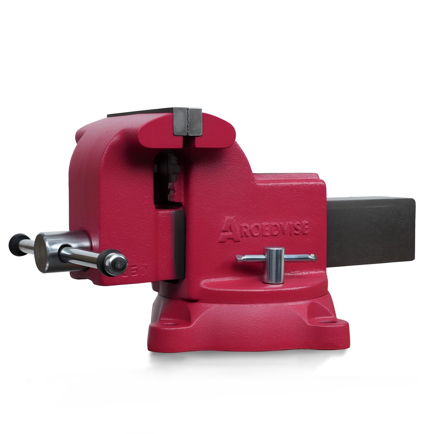 AROEDVISE 6" Heavy-Duty Bench Vise, 6" Jaw Width & Opening, 8,820 lbs Clamping Force, 60,000 PSI Ductile Iron Vise with 360° Swivel Base, Anvil & Pipe Jaws for Metalworking, Woodworking & DIY (RS60)