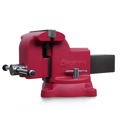AROEDVISE 6" Heavy-Duty Bench Vise, 6" Jaw Width & Opening, 8,820 lbs Clamping Force, 60,000 PSI Ductile Iron Vise with 360° Swivel Base, Anvil & Pipe Jaws for Metalworking, Woodworking & DIY (RS60)