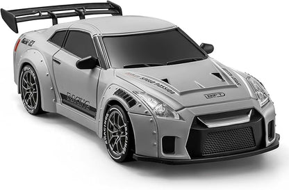 ACAMMZAR RC Drift Car 1:24 Remote Control Car for Kids 20KM/H 4WD High Speed RC Cars with LED Lights Two Batteries Extra Drifting Tires Vehicle for Adults Boys Girls