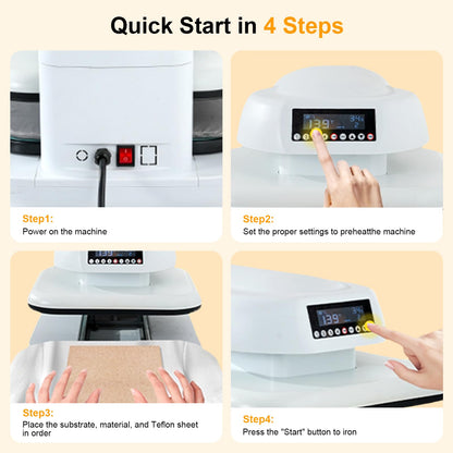 Auto Heat Press 2, Heat Press Machine for T Shirts with Adjustable Pressure & Higher Heating Height, Rapid Heating, Even Heat Distribution, 15x15 for HTV, Sublimation, Heat Transfer Projects