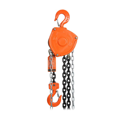 Prowinch 1100 lbs 0.5 Ton Manual Chain Hoist with 20 ft Lifting Height, Featuring a Durable G80 Black Tempered Chain for Reliable Heavy-Duty Lifting
