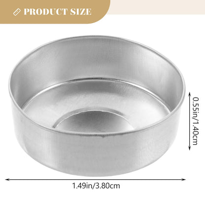 500pcs Round Tin Tea Light Cups Empty Case Candle Wax Containers Candle Mold Model DIY Wax Candles Tealight Accessories