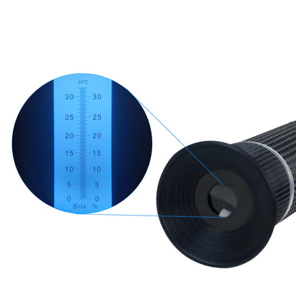 NANBEI 0-32% Brix Meter Refractometer with ATC, brix Refractometer,lab Refractometer forfruit, Fruit Juice,Wine Making