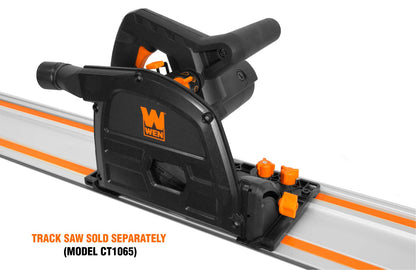 WEN 7.25-Inch Track Saw (CT1274) and 110-Inch Track Saw Track Guide Rail Bundle