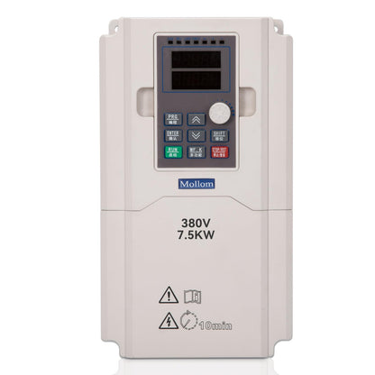 MOLLOM VFD 7.5KW 10HP 17A 380V Single or Three Phase Input to 3 Phase 0-3000 Hz Output Variable Frequency Drive Inverter for Spindle Motor CNC Speed Control