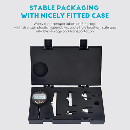 AICEYI Digital Inner and Outer Radius Measuring Instrument with 10mm/20mm/30mm/60mm/100mm Replaceable Measuring Claws,Black Radius Range: 5-700mm (0.2-27.5in”), Linear Range: 0-12.7mm (0-0.5in”)
