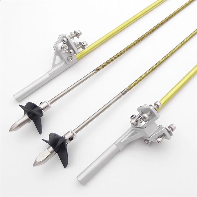 RC Boat 4mm 350mm Flexible Shaft CW CCW Drive Cable Shaft Strut Mount 36mm Propeller for RC Boat Speed Mono V Oval Catamaran(Right Hand)