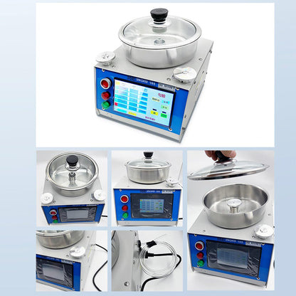 INTBUYING Laboratory Super Spin Coater, 150W 16EZ-8K Spin Processor Including Oil-Free Vacuum Pump, 25mm/50mm Vacuum Spin Chuck 110V, High-Speed Programmable Film Coating System for Lab & Industry