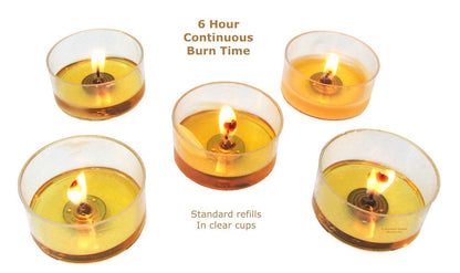 Beeswax Candle Works, 6-Hour Tea Light Refills (Pack of 36) NO Cups, 100% USA Beeswax