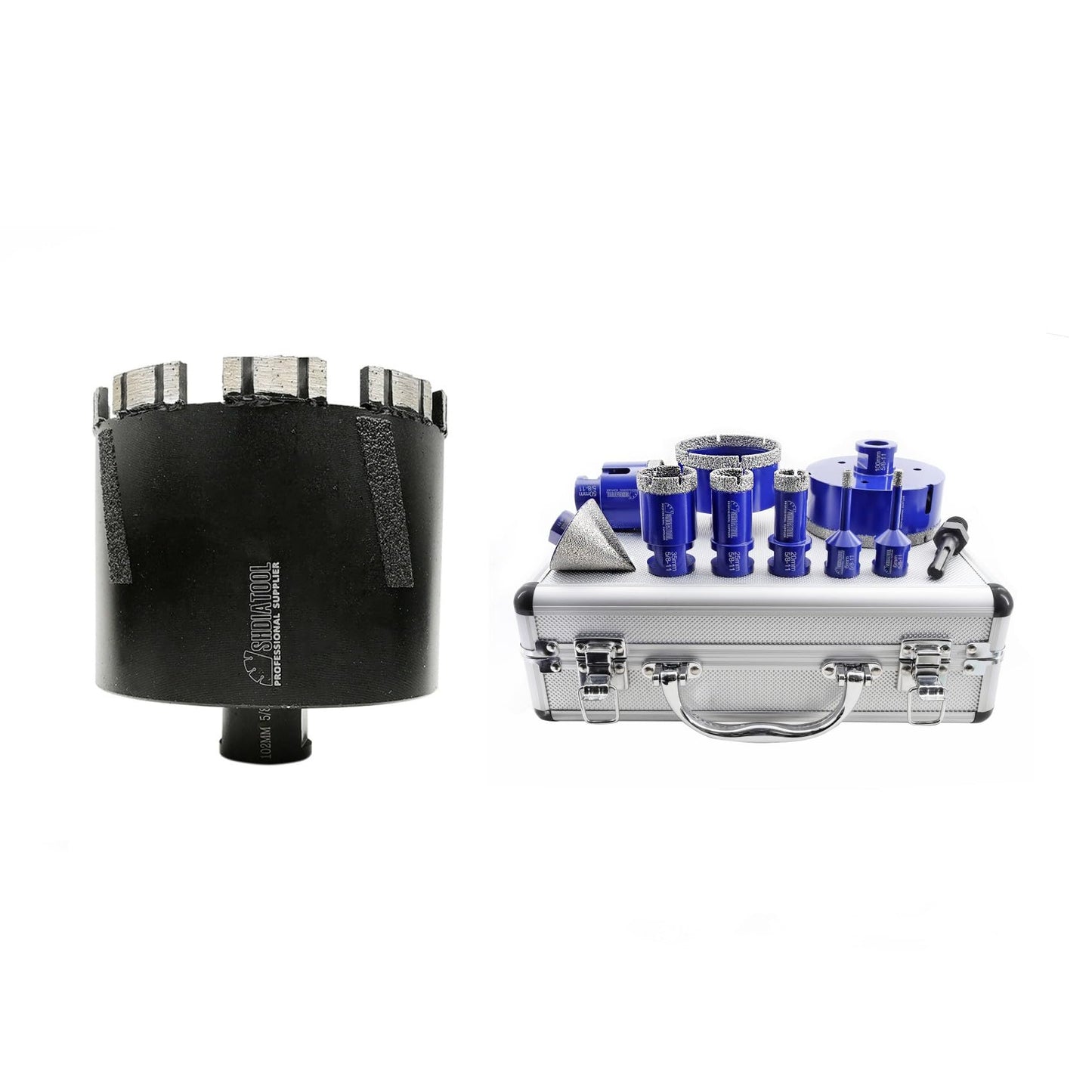 SHDIATOOL Diamond Core Drill Bits for Hard Stone Concrete Marble Granite Brick Laser Welded Dry or Wet Hole Saws