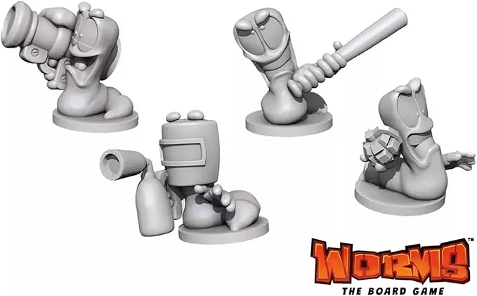 Mantic Games: Worms: The Board Game - Hilarious Tabletop Game Incorporating All The Fun &amp Shenanigans from The Classic Video Game Age 10+ 2-6 Player