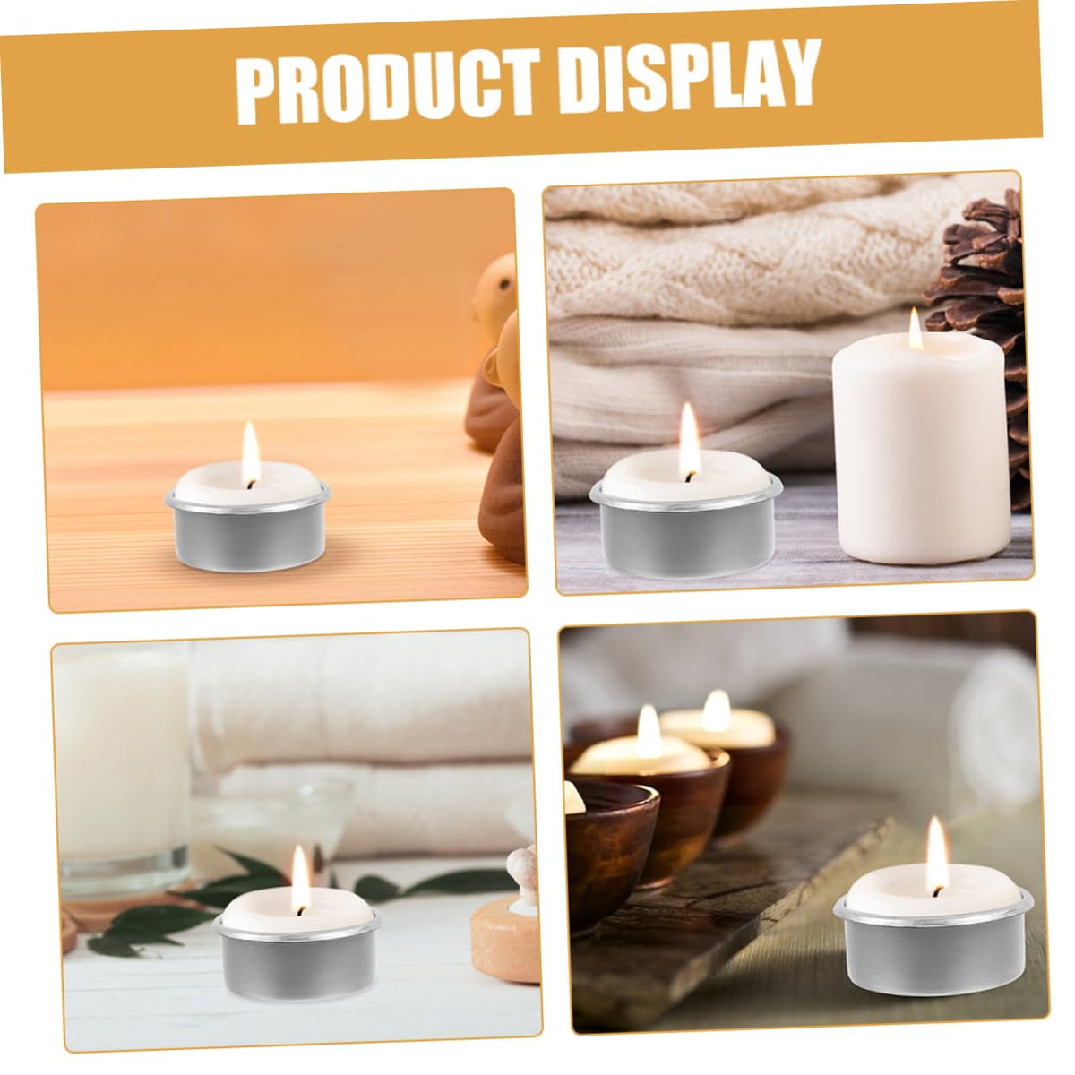 OSALADI 15-Piece Metal Candle Cup Set for DIY Projects Decorative Tealight Holders for Home Decor Essential Oil Diffusers and Aromatherapy