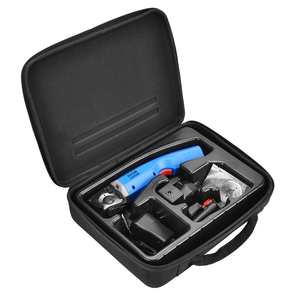 4500rpm 35W Electric Scissors Rechargeable Fabric Leather Cloth Cutter Shears Round Knife Cloth Cutting Machine 100-240V US Plug