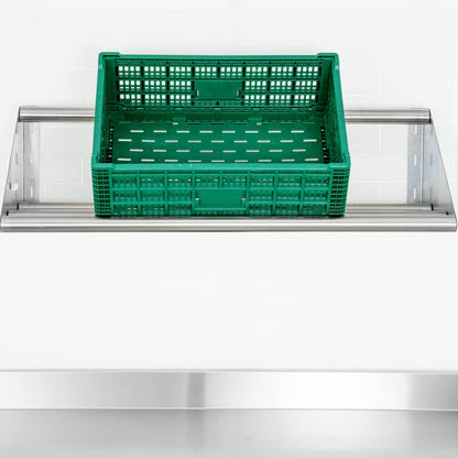 Restaurantware Kitchen Tek 42 x 18 x 11.3 Inch Commercial Kitchen Rack 1 Tubular Kitchen Sink Wall Shelf - Wall Mounted Sturdy Stainless Steel Commercial Kitchen Shelf 154-lb Capacity