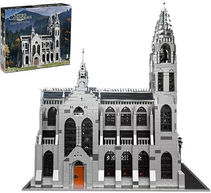Gothic Cathedral Building Blocks – MOC Architecture Church Historical Building ModelsCollectible Display Set Gift for Adults &amp Collectors(4136 pcs)