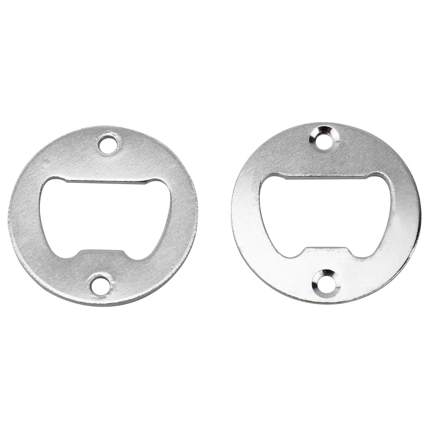 Homend 100Pack Wall Mount Bottle Openers, Mounting Hardware Included, Vintage Rustic Bar(Wood Block is not Included) (Silver)