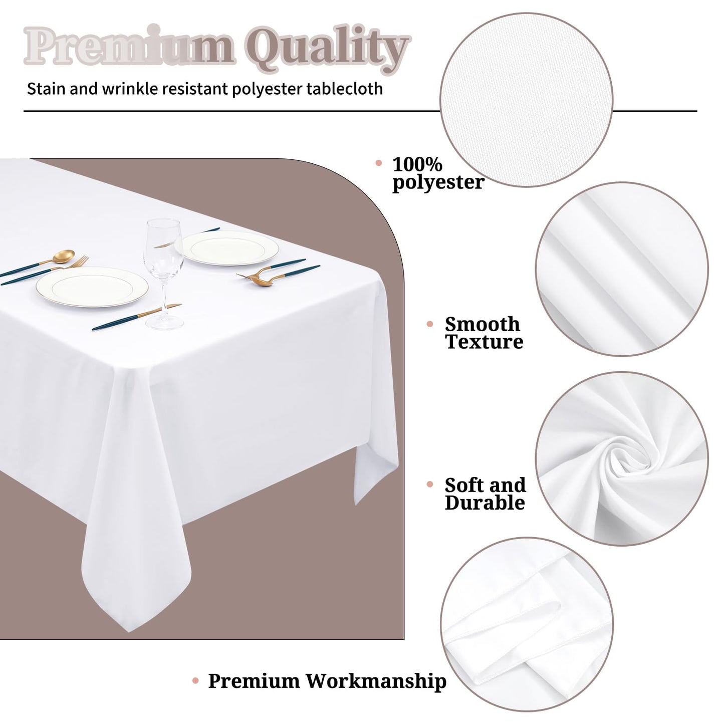 12 Pack Black Square Tablecloths, 52 x 52 Inch Square Table Cloth Stain and Wrinkle Resistant Washable Polyester Tablecloth for Square Tables, Black Square Tablecloth for Wedding Party Buffet