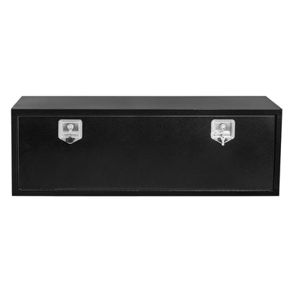 60'' Black Steel Truck Tool Box, Heavy Duty Storage With Lock and Keys, Utility Tool Chest for Pickup Truck Bed, RV