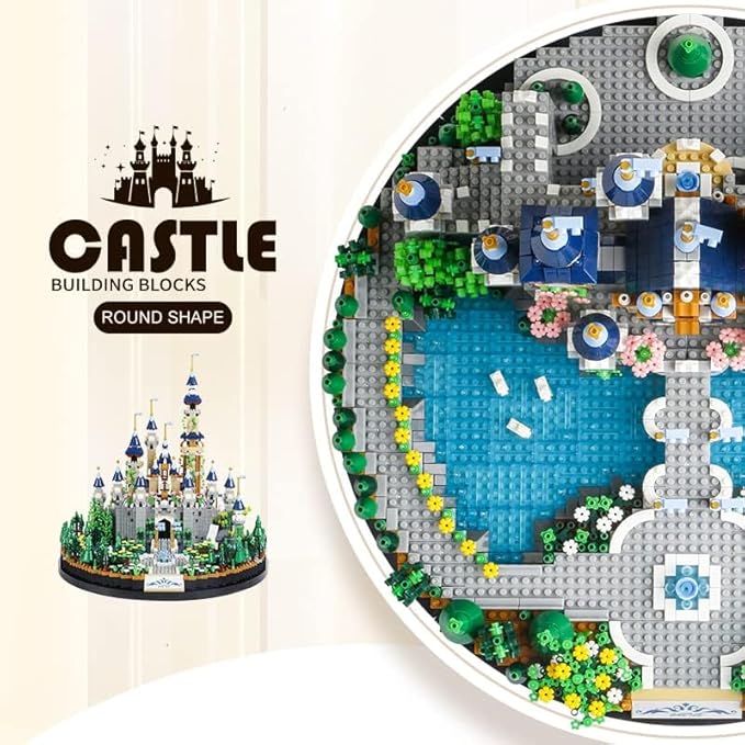 3600PCS Micro Mini Building Blocks Castle SetsCreative Ideals Dream Palace Building Block Best Bricks Gift for 14+ Boys Girls or Adults