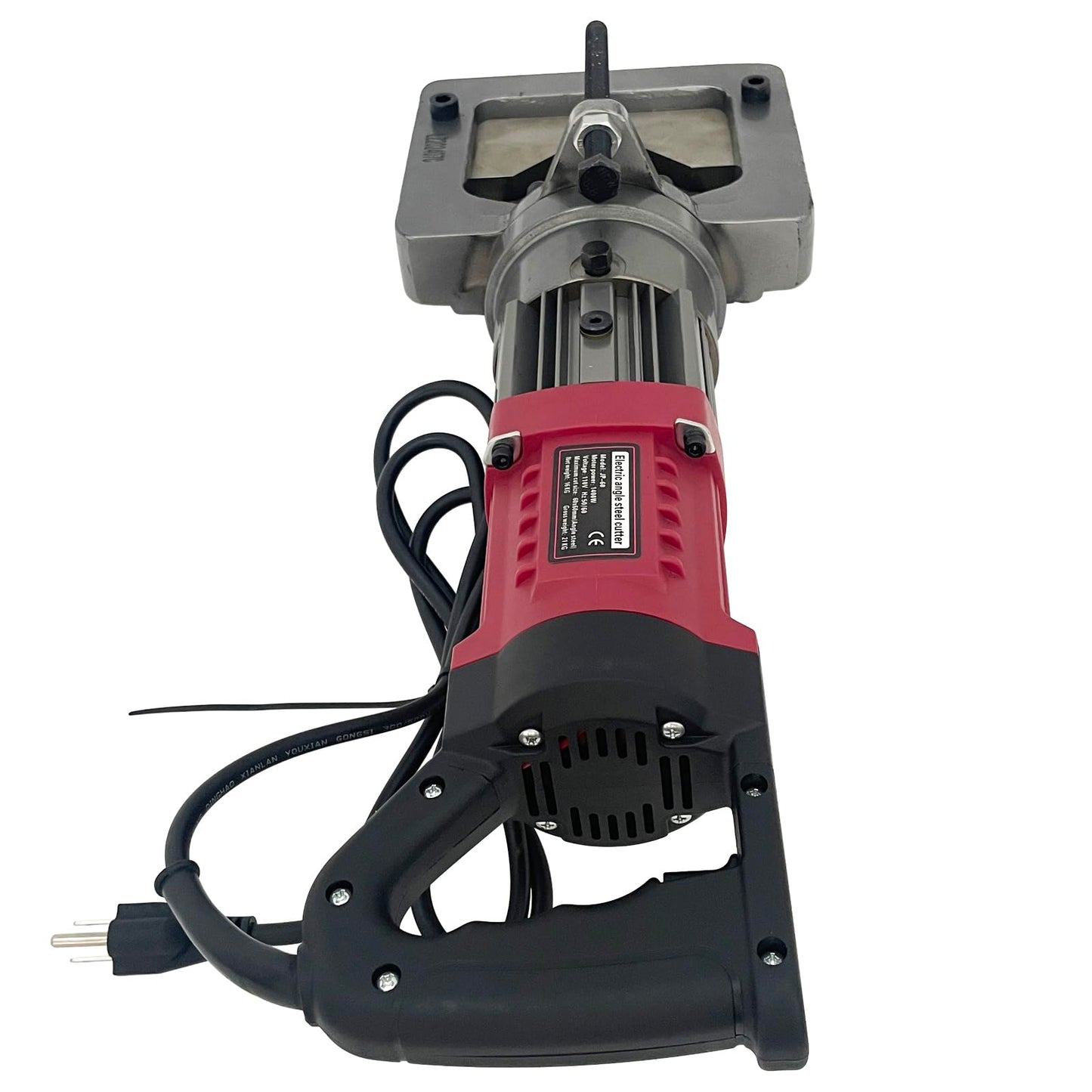 Maisutseb Electric Angle Iron Steel Cutter 1600W 110V Hydraulic Angle Steel Cutting Machine for Angle Iron Maximum cutting thickness 0.24in for Manufacturing Shelving and Workbenches, Metal Guardrails