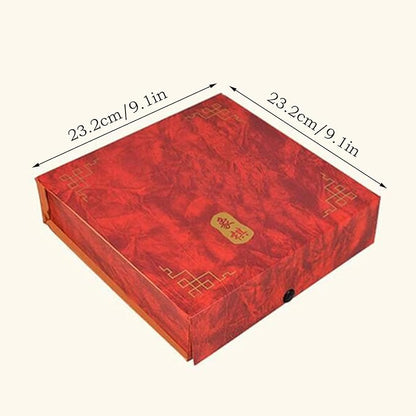 Beechwood Chinese Chess Set Xiangqi Travel Board Game Set with Leather Chessboard Strategy Board Games for 2 Players(5.8cm/2.3in)