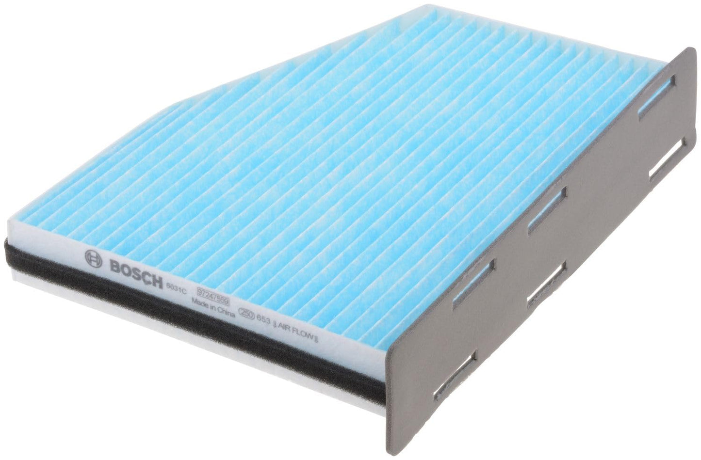 BOSCH 6031C HEPA Cabin Air Filter - Compatible with Select Audi A3, Q3, TT, TT RS, TTS; Volkswagen Beetle, CC, Eos, Golf, GTI, Jetta, Passat, Passat CC, R32, Rabbit, Tiguan, Tiguan Limited