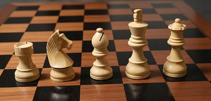 Personalized Wooden Chess Set | Magnetic Folding Travel Board with Storage Box 10 in &amp 2 Extra Queens (10 inch x 10 inch)