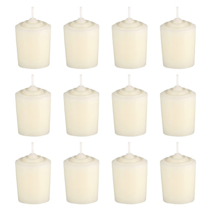 Ivory Unscented 15 Hours Votive Candles Pack of 12