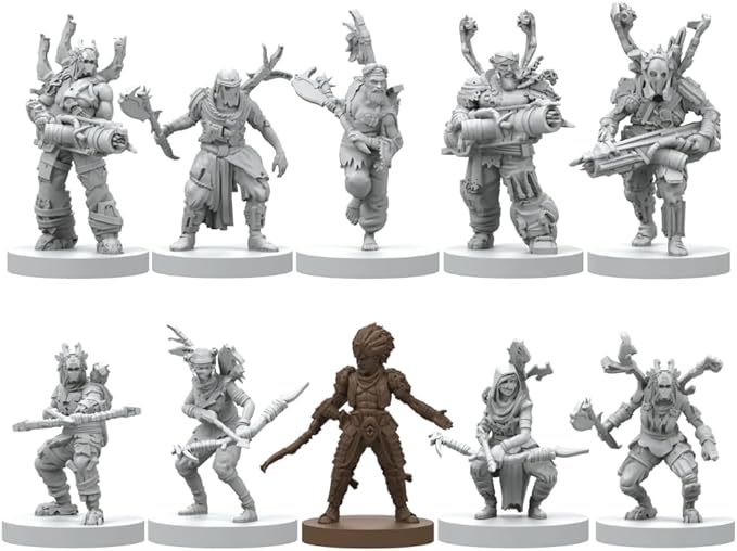 Steamforged Games H-Zero Dawn The Board Game Expansion Bundle: Frozen Wilds Sacred Lands The Lawless Badlands and Thunderjaw (4 Items)