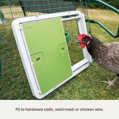 Omlet Smart Automatic Chicken Coop Door Opener | WiFi & App Control | Light Sensor or Timer | Built-In Safety Sensors | Weatherproof | Battery or Plug-In Power | Alexa & Google Home Compatible | Green
